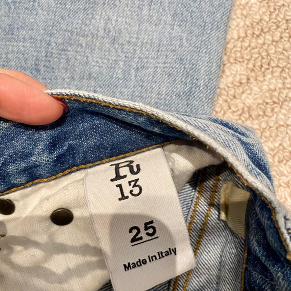 R13 The Bowie Jeans In Hyde Size 25. Brand new. Never worn - Picture 6 of 9